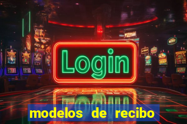 modelos de recibo de pagamento word